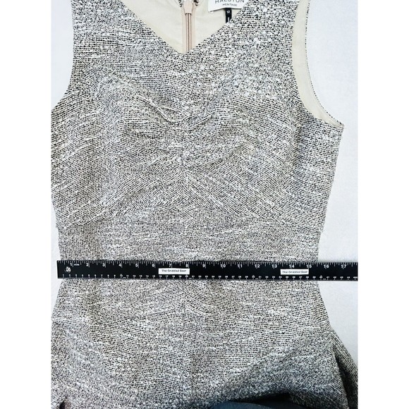 Womens Drop Waist Tweed Dress Size 12 Sleeveless Halston Heritage Schoolgirl - Picture 9 of 16